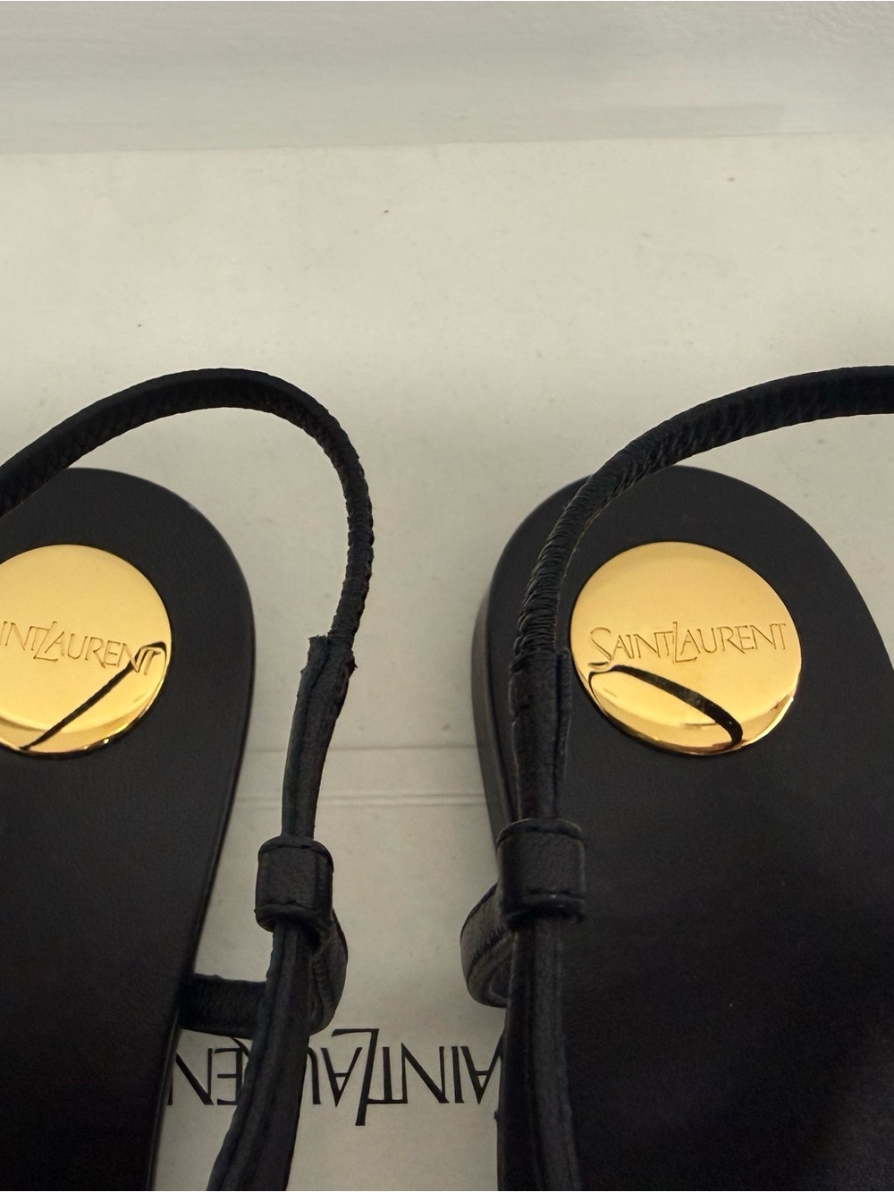 Saint Laurent Cassandra Logo Plaque Sandals - Brand New - Size 38 EU / 8 US - Picture 5 of 7